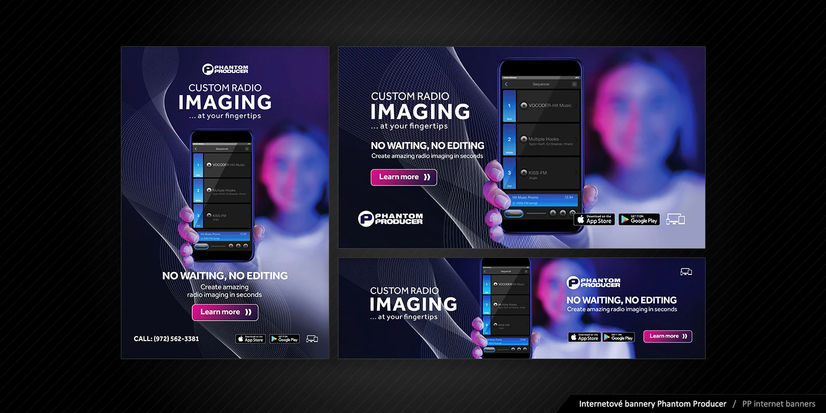 Bannery pre online kampaň Phantom Producer