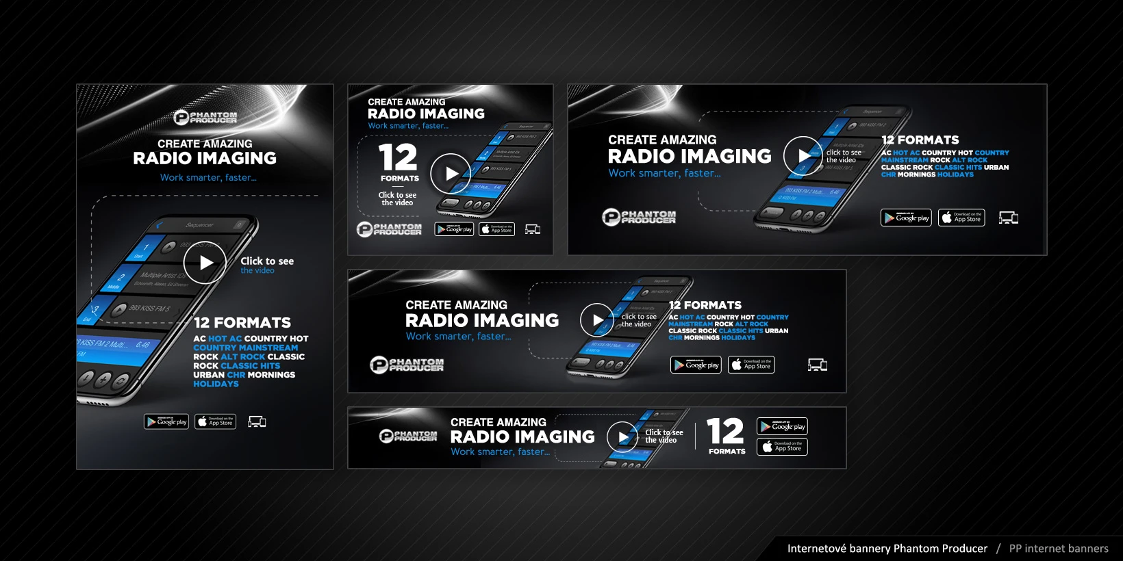 Dizajn bannerov pre kampaň Phantom Producer