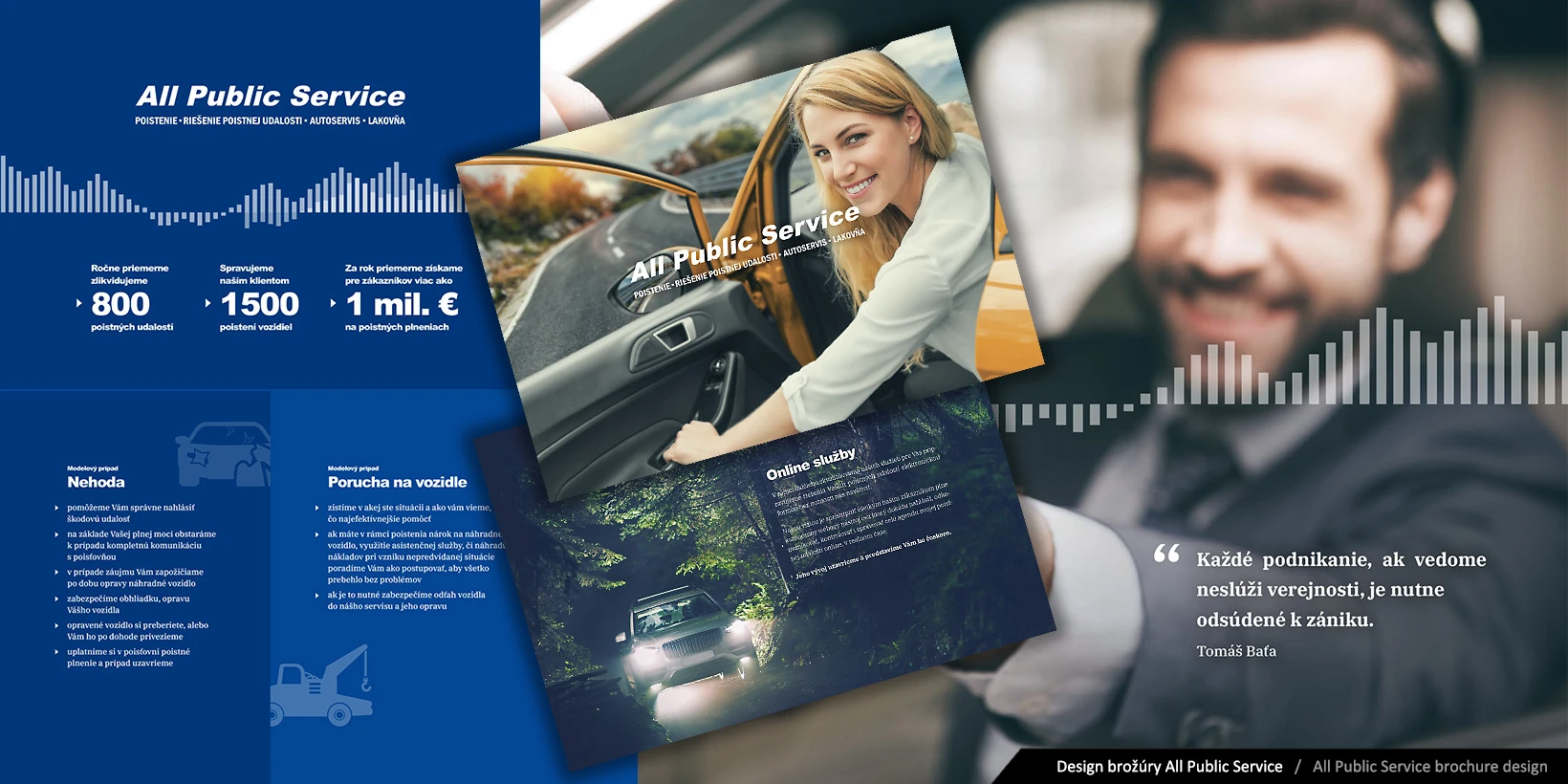 Návrh dizajnu firemnej brožúry