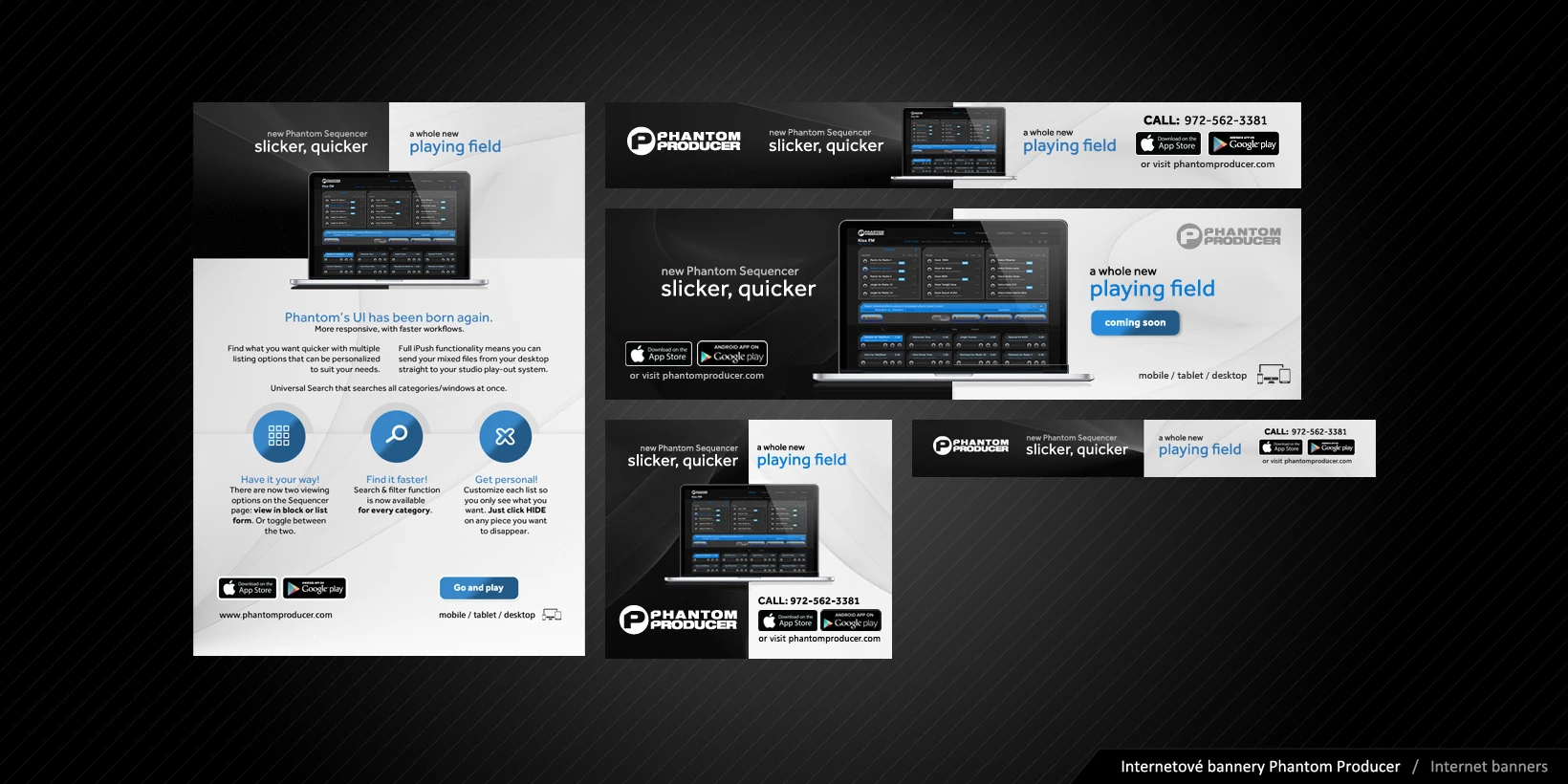 Dizajn online bannerov Phantom Producer