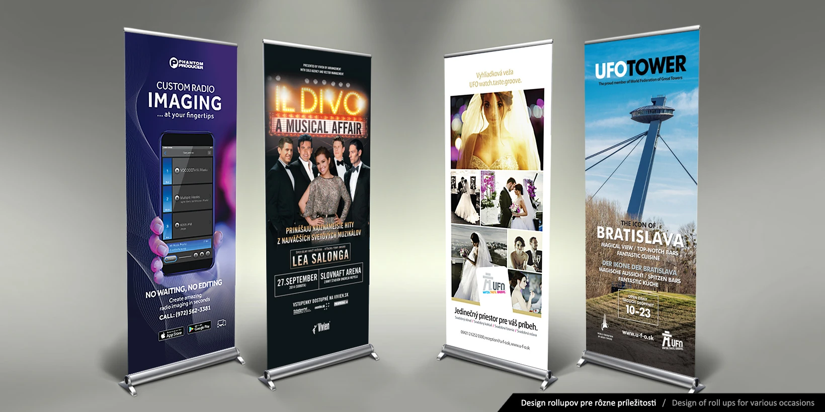 Grafický návrh rollupov