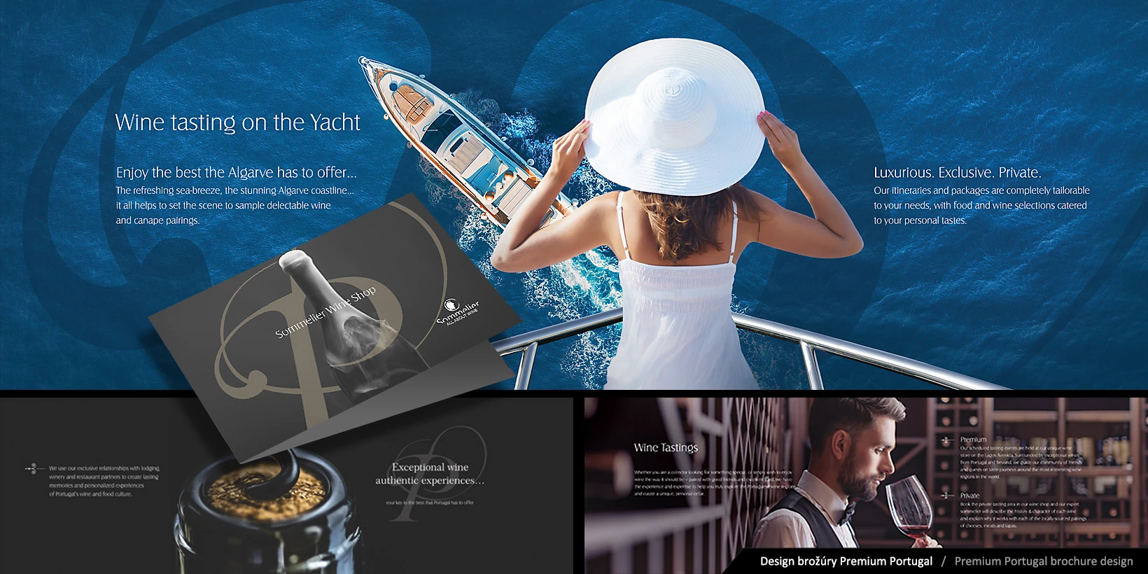 Návrh dizajnu brožúry pre Premium Portugal