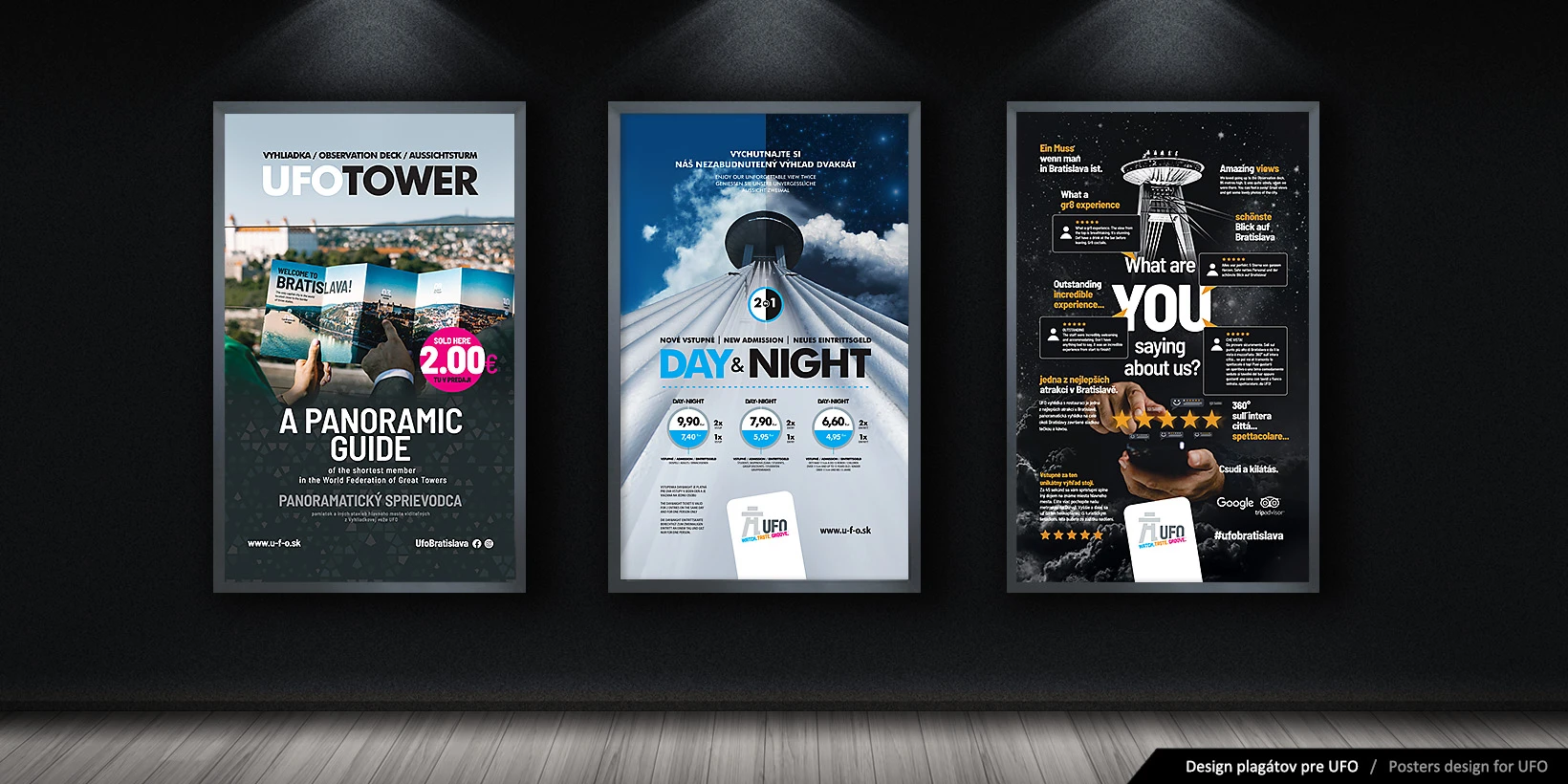 Návrh dizajnu plagátov pre UFO