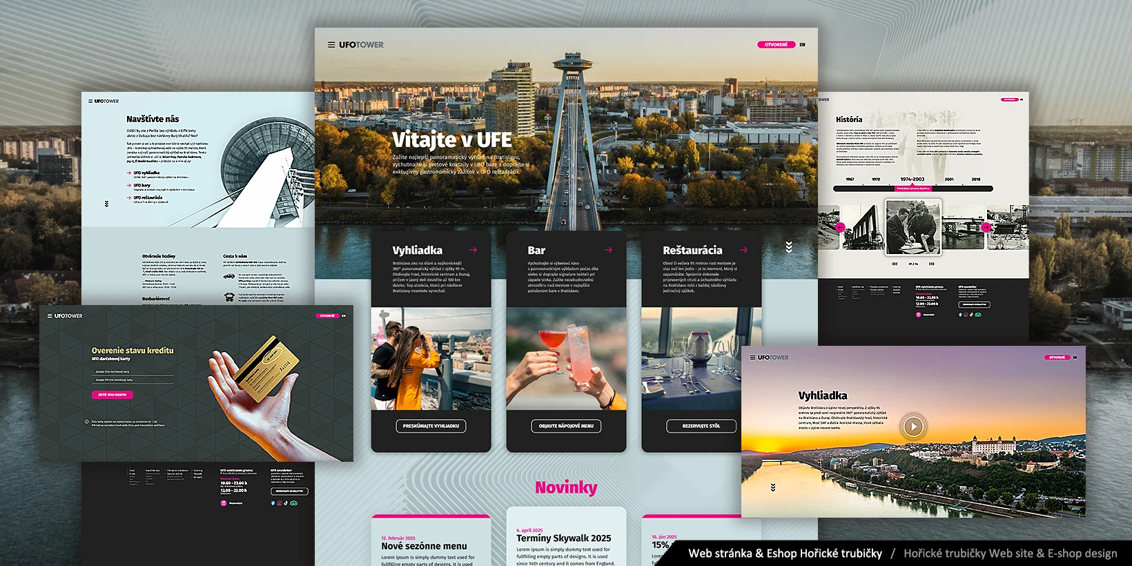 Návrh redizajnu web stránky pre UFO