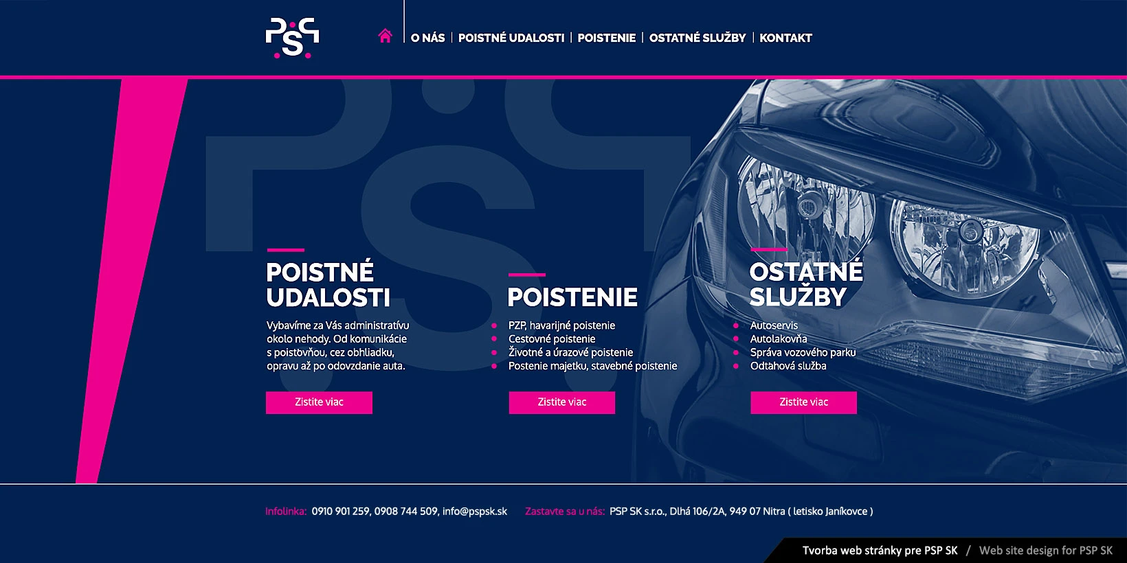 Tvorba a údržba webu PSPSK