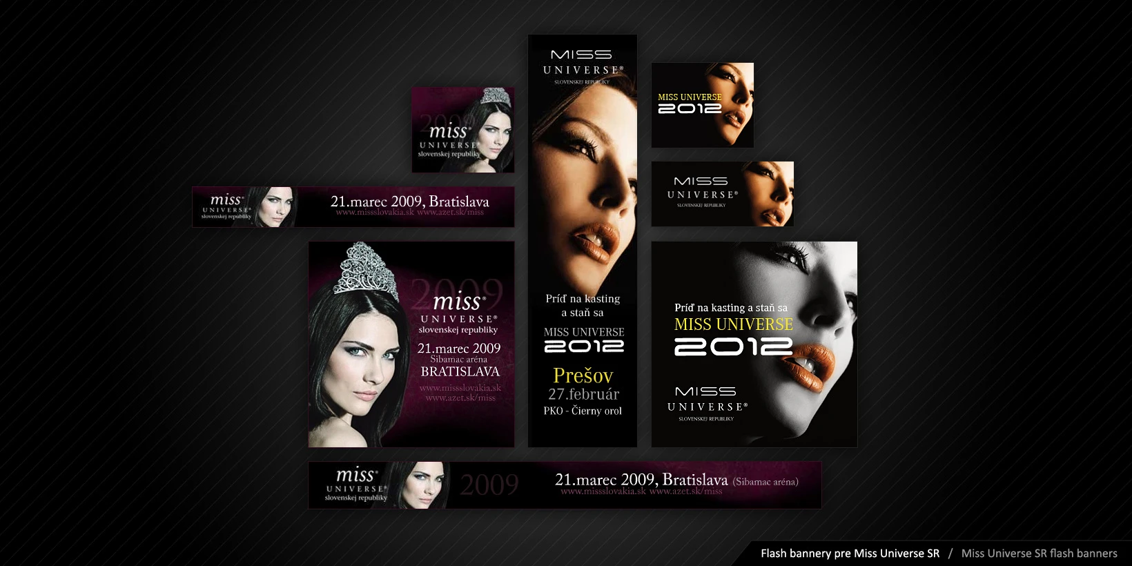 Tvorba bannerov pre online kampaň Miss Universe SR
