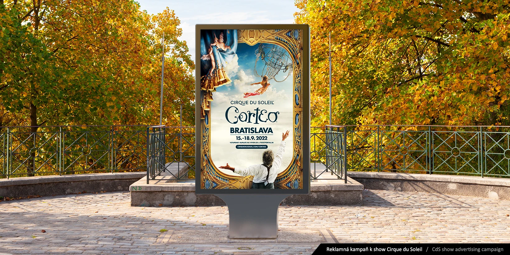 Tvorba citylightu a kampane Cirque du Soleil