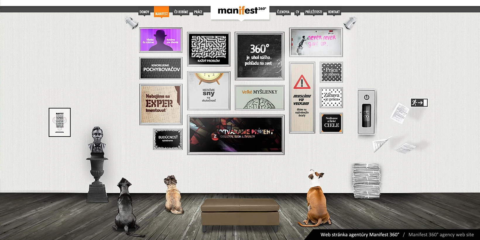 Tvorba dizajnu webu Manifest