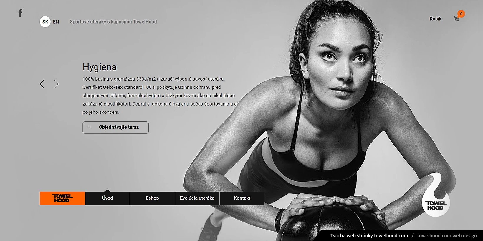 Tvorba ecommerce webu Towelhood