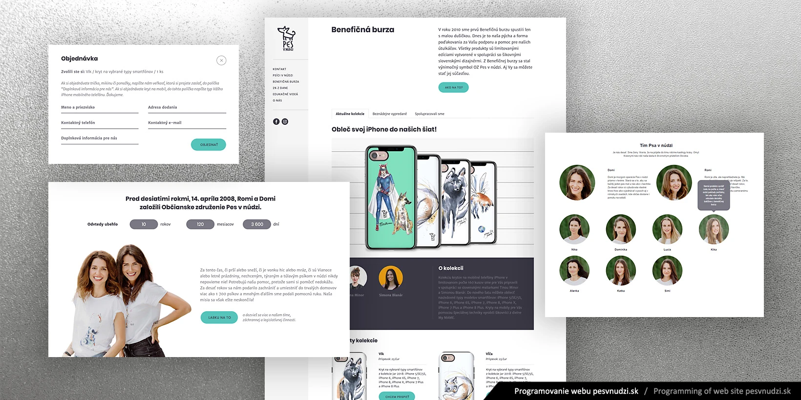 Tvorba web stránky a eshopu pesvnudzi.sk