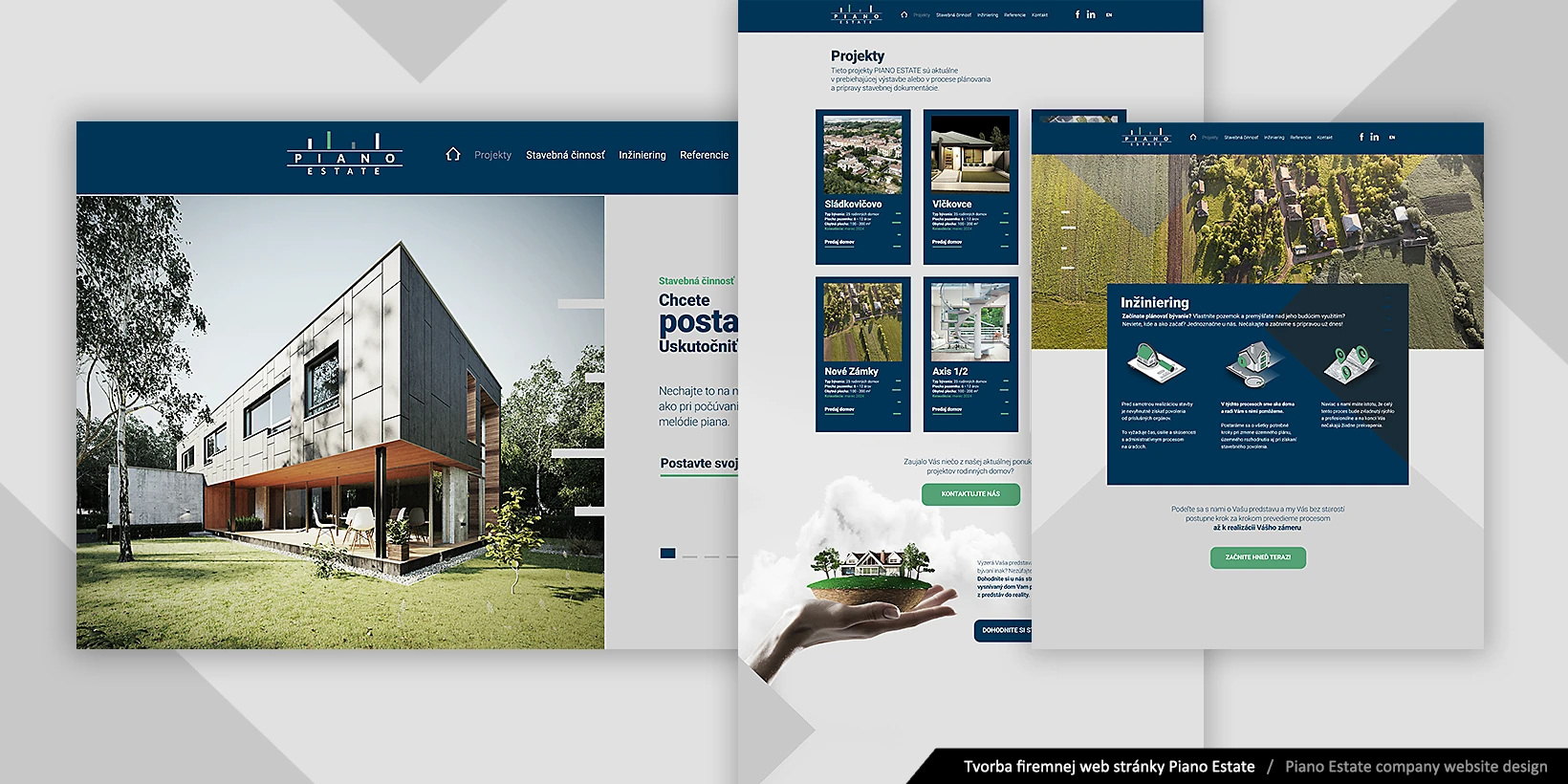 Tvorba firemného webu - PIANO ESTATE