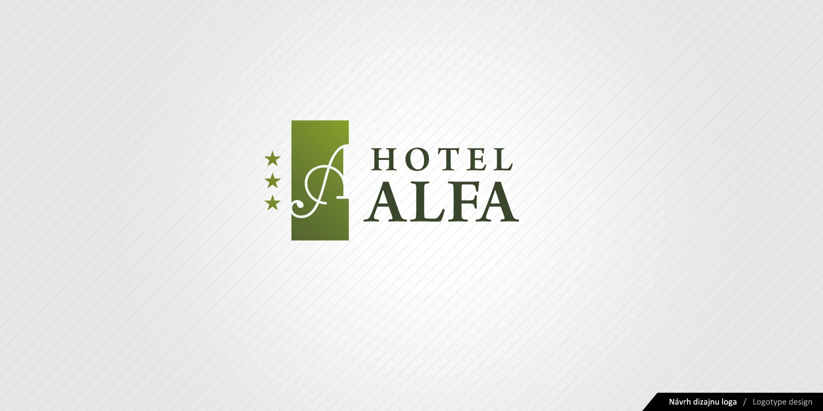 Tvorba logotypu Hotela Alfa