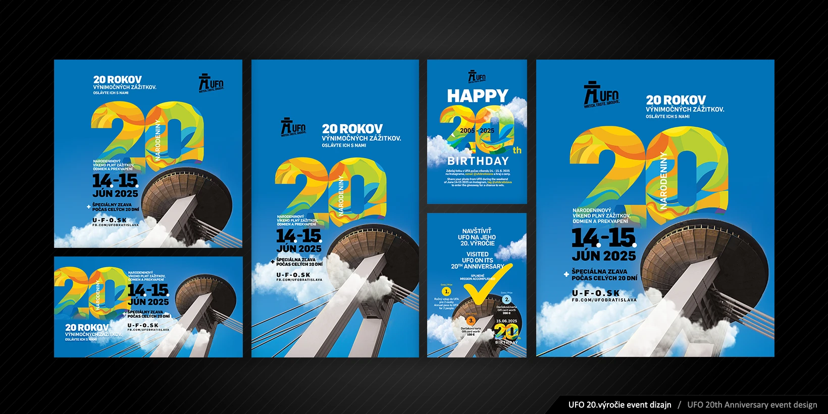 Tvorba formátov pre online kampaň UFO 20 rokov