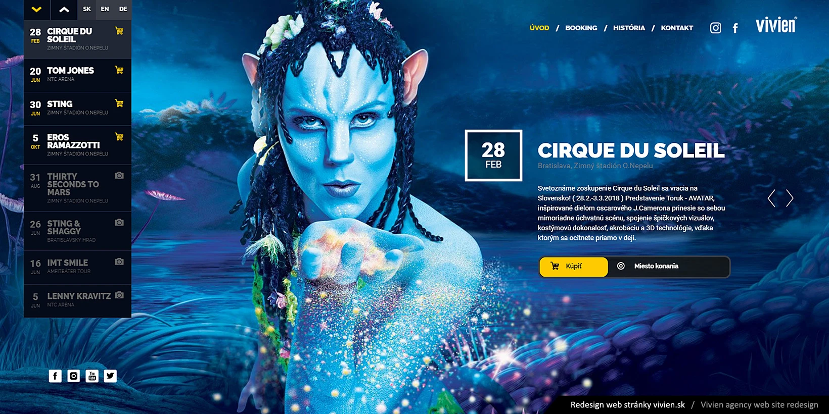 Tvorba webstránky agentúry Vivien