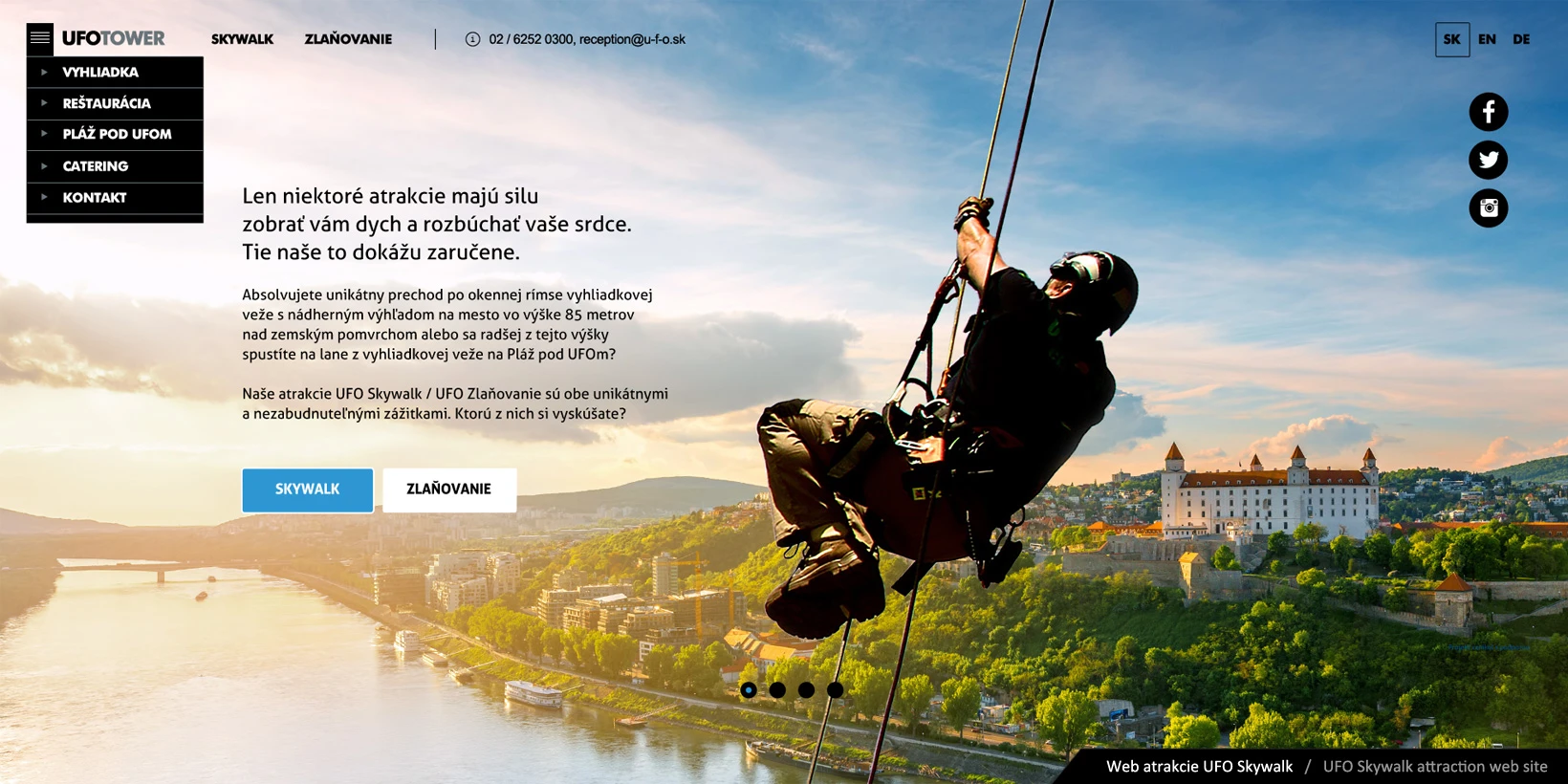 Tvorba webu a eshopu pre atrakciu Skywalk