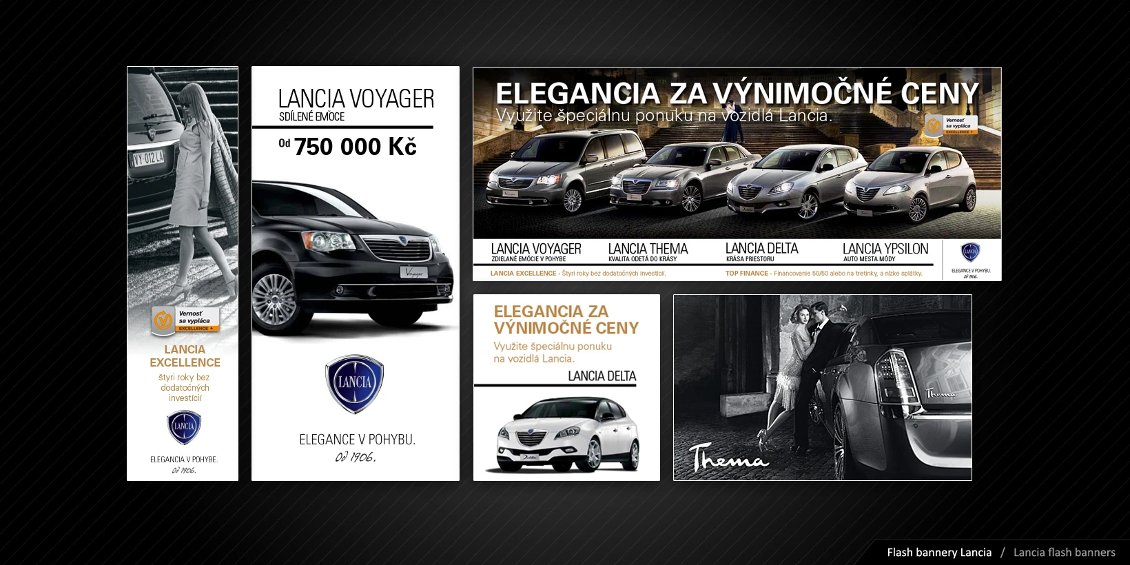 Výroba bannerov pre kampaň Lancie