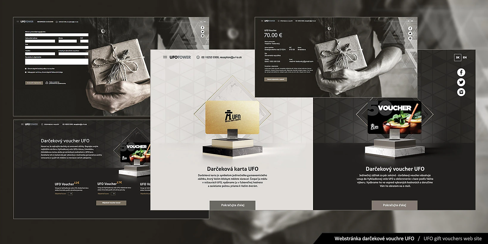 Tvorba webu a eshopu UFO Darčeková karta