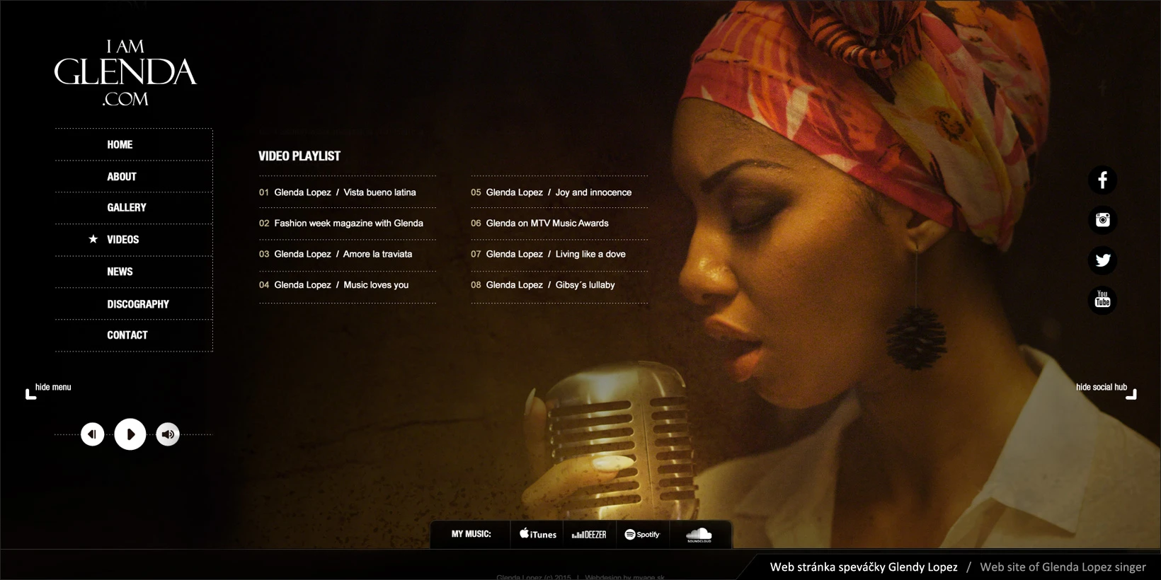 Web design Iamglenda.com